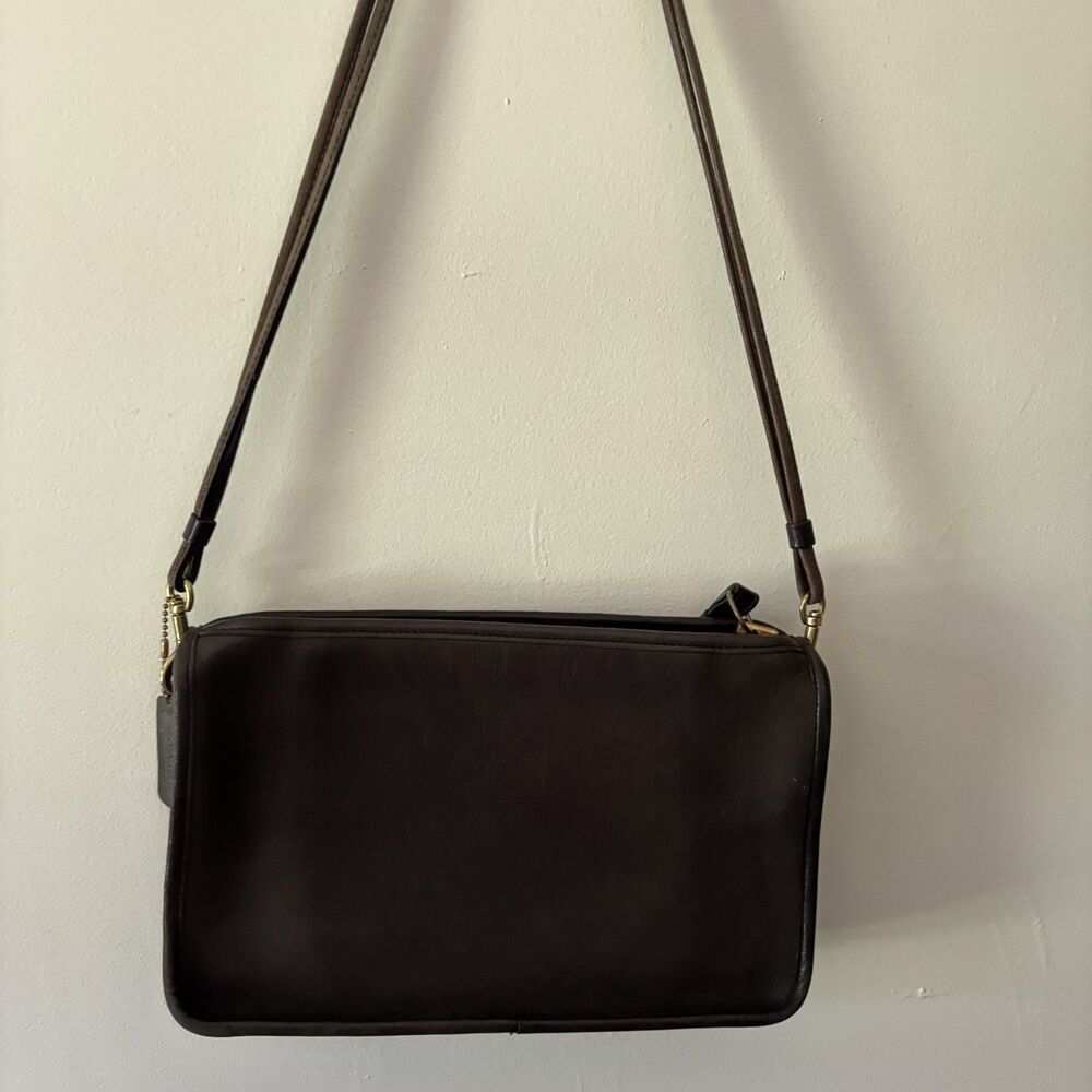 Coach Vintage Black Bonnie Cashin Basic Shoulder Bag Purse Clutch New York City